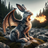 Fire Breathing Bunny Dragon #25