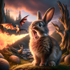 Fire Breathing Bunny Dragon #26