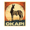 Okapi Sunset Spirit Animal