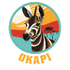 Okapi Sunset Spirit Animal