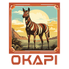 Okapi Sunset Spirit Animal