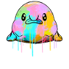 Kawaii Blobfish Dripping Paint