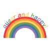 queer and happy! (rainbow)