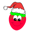 strawberry happy christmas