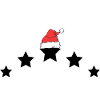 Christmas motif stars