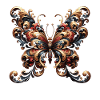 Baroque Splendour: Majestic Butterfly