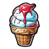 Ice Cream / Summer / Sun / Waffle