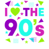 90s Love Purple Retro Look