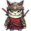 Chat samouraï #10