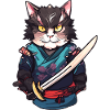 Chat samouraï #12