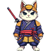 Chat samouraï #9