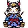 Samurai Cat #23