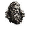 Unrasierbar Wikinger Bartträger Lustiger Bart