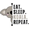 Eat Sleep Koala Repeat