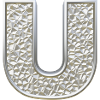 U, letter, initial, monogram,