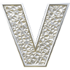 V, lettre, initiale, monogramme,