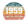 Birthday - Limited Edition February 1959