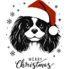 Cavalier King Charles Spaniel - Merry Christmas