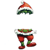 Weihnachtsoutfit Makramee Elf