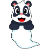 Panda Halloween fantôme