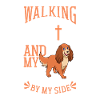 Jesus and dog - cocker spaniel