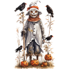 Autumnal Scarecrow Halloween Aesthetic