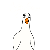 Lettrage blanc Silly Goose