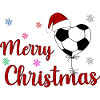 Merry Christmas Fußball Herz