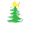 Hohoho sapin sapin symbole étoiles