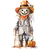 Autumnal Magical Scarecrow Halloween