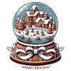 Enchanted Gingerbread Village Globe