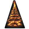 Fiery Christmas Tree