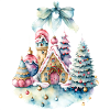 gentle pastel winter landscape 💕