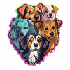 5 lovely dogs
