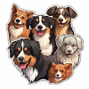 6 lovely dogs