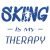 skiing is my therapy