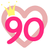 90e anniversaire princesse couronne