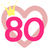 80th Birthday Princess Crown