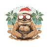 Tropical Christmas: Sloth & Coconut