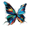 Cyber Wings: Digital Butterfly