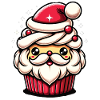 Christmas Treat: Santa Cupcake