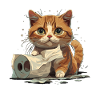Playful Kitten: Toilet Fun