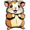 Cute Gold Hamster