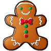 Cute gingerbread man