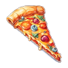 Lustiger Pizzaflüsterer Feinschmecker Pizzastück