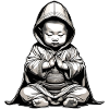 Mignon bébé Bouddha
