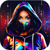 Fille Cyberpunk Cool