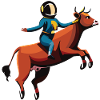 Austronaut riding