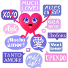 Heart (love, speech bubbles)