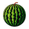 Embroidered watermelon